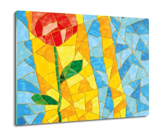 splashback z nadrukiem Kwiat mozaika szkło 60x52, ArtprintCave ArtPrintCave