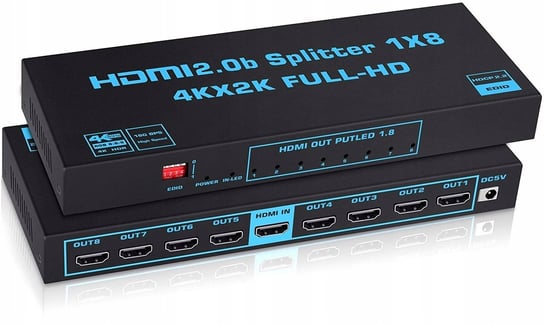 Splitter Hdmi 2.0 1X8 Rozdzielacz Ultrahd Hdcp 2.2 PAWONIK