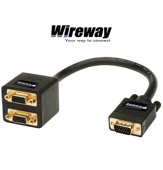 Splitter / rozdzielacz VGA - 2x VGA (dsub) WireWay Wireway