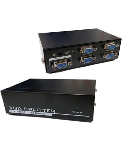 Splitter rozgałęźnik HD VGA (D-sub) 1 IN - 4 OUT OEM
