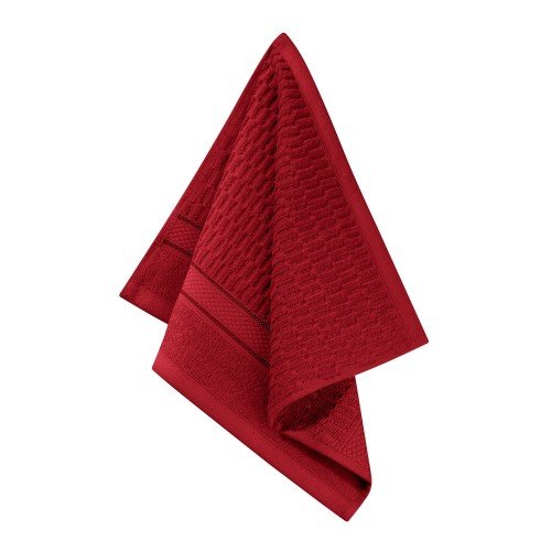 Spod Igły i Nitki, Ręcznik welurowy, PERU 100% bawełna, Czerwony , 30x30 cm Spod Igły i Nitki
