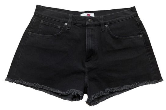 Spodenki damskie Tommy Hilfiger x Lewis Hamilton z wysokim stanem czarne-W30 Tommy Hilfiger