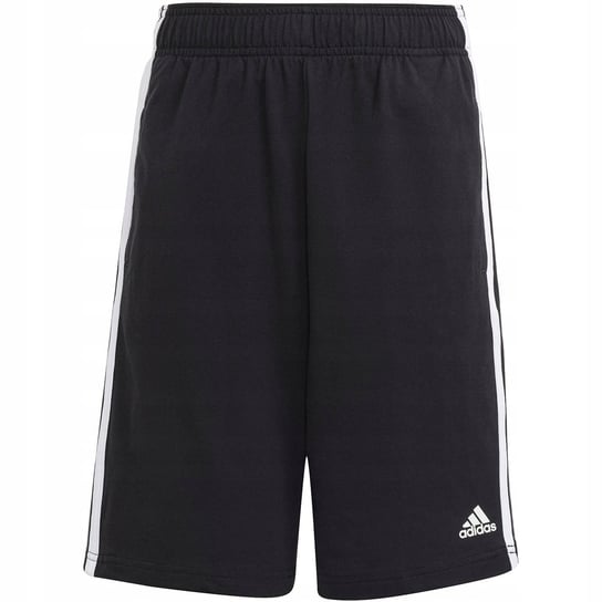 Spodenki dla dzieci adidas Essentials 3-Stripes Knit czarne HY4714 128cm Adidas