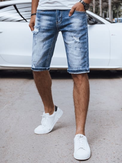 Spodenki męskie jeansowe niebieskie Dstreet SX2443-32 Inna marka