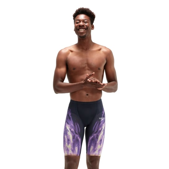 Spodenki Pływackie Startowe Męskie Speedo Lzr Valor Hg/Wst Jammer Black/Purple R.24 Speedo