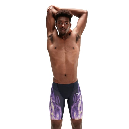 Spodenki Pływackie Startowe Męskie Speedo Lzr Valor Jammer Black/Purple R.26 Speedo