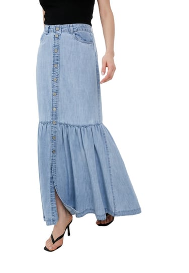 Spódnica damska Guess Bura długa jeansowa-W27 Inna marka