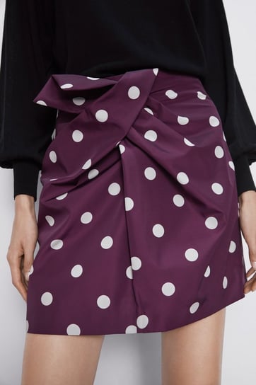Spódnica damska Zara mini w kropki Inna marka