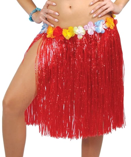 Spódnica hawajska, Hawaii Party I, czerwona, 54-80 cm Party World