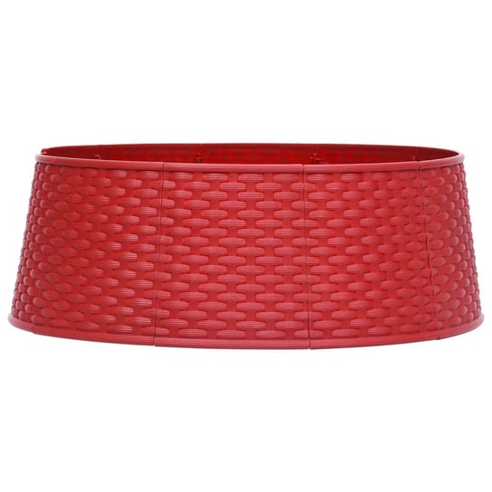 Spódnica pod choinkę czerwona 57/65cm plastik Zakito
