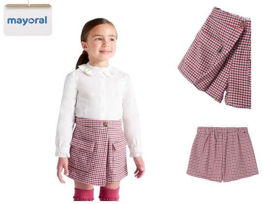 Spódnico-Spodnie W Kratę Dla Dziewczynki 110 Mayoral