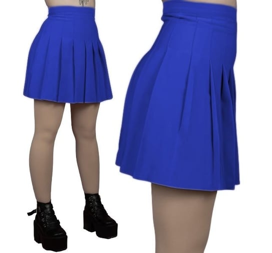 Spódniczka plisowana niebieska mundurek cosplay Wonderlandia
