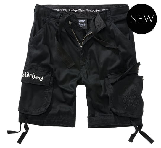 spodnie bojówki krótkie MOTORHEAD URBAN LEGEND - BLACK-M Brandit