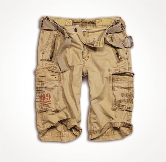spodnie bojówki krótkie ROYAL SHORT - washed beige -XS Surplus