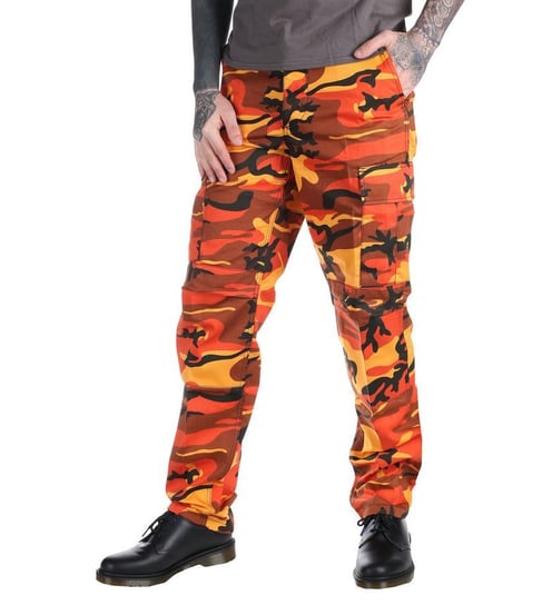 spodnie bojówki MMB US BDU HOSE ORANGE CAMO-XL Pozostali producenci