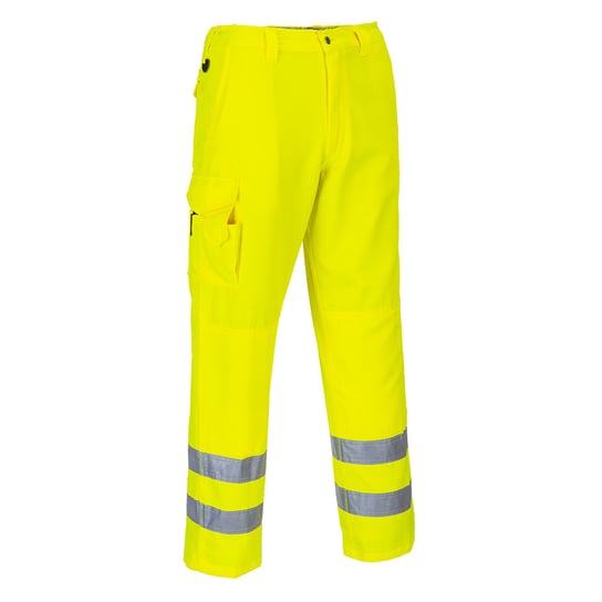 Spodnie bojówki ostrzegawcze PORTWEST Żółty XL Portwest