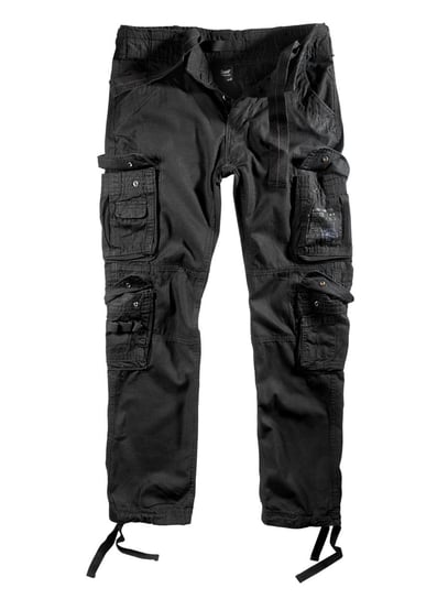 spodnie bojówki PURE SLIM FIT TROUSERS black-3XL Brandit