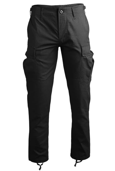 spodnie bojówki US BDU FELDHOSE R/S "SLIM FIT" BLACK-3XL Mil-Tec