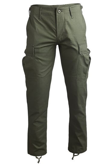spodnie bojówki US BDU FELDHOSE R/S "SLIM FIT" OLIV-3XL Mil-Tec