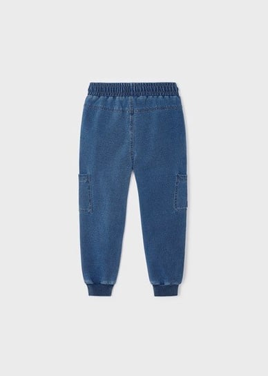 Spodnie cargo dzianina denim Mayoral