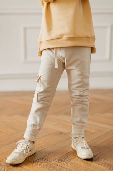 Spodnie Cargo Pants - dzianina konopna Nitki Kids -  140/146 - HEMP Nitki Kids