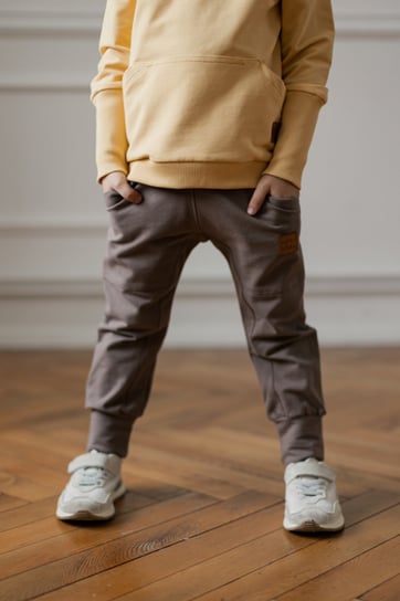 Spodnie Cut Pants - Smoky Brown Nitki Kids -  80/86 - S_BROWN Nitki Kids