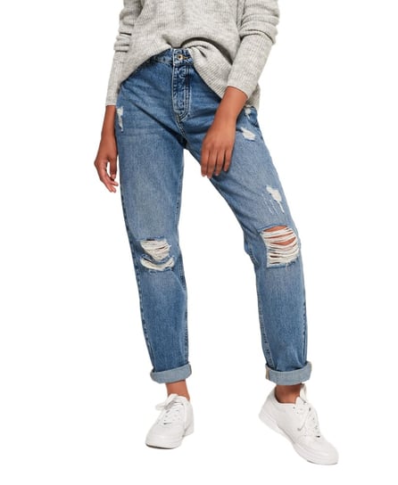 Spodnie damskie Superdry Harper jeansowe boyfriend-W26 Inna marka