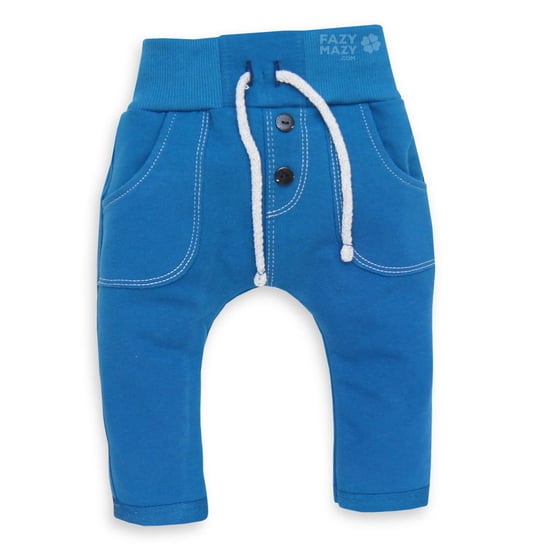 Spodnie dla chłopca MROFI (Pl) niebieski morski rozmiar 74 Mrofi