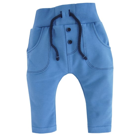Spodnie dla chłopca MROFI (Pl) niebieskie pastelowe, rozmiar 62 Mrofi