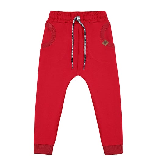 Spodnie dresowe Circle czerwone - 92/98 TuSzyte