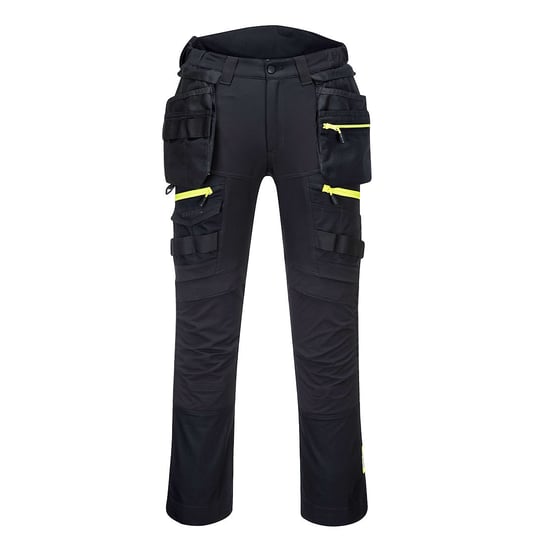 Spodnie DX4 z kieszeniami kaburowymi Czarny 41 Portwest