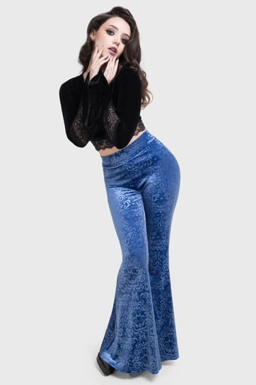 spodnie dzwony KILLSTAR - WHIMSY FLUTTER (CORPSE BRIDE)-XL Inna marka
