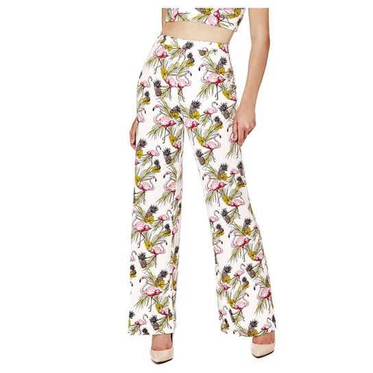 Spodnie Guess Wideleg Floral-S GUESS