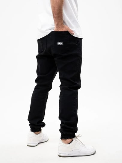 Spodnie Jogger Jeansowe Męskie Czarne Lucky Dice Promo Dice M Lucky Dice
