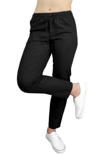 Spodnie medyczne bawełna 100%  czarne roz. 4XL M&C