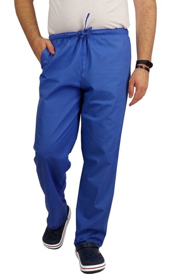 Spodnie medyczne CLINIC męskie niebieskie L M&C