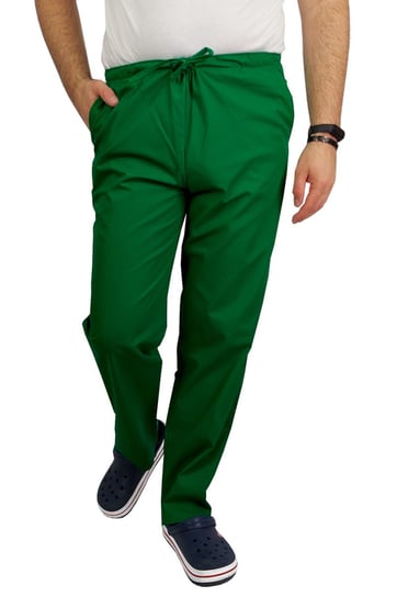 Spodnie medyczne CLINIC męskie zielone L M&C