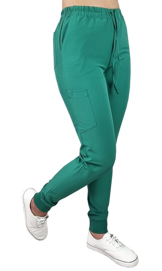 Spodnie medyczne elastyczne zielone Comfort Fit roz S M&C
