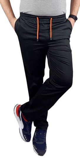 Spodnie medyczne męskie SLIM elastyczne czarne L M&C