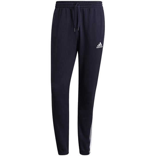 Spodnie męskie adidas Essentials Tapered Elastic Cuff 3 Stripes Pant granatowe GK8830-S Inna marka