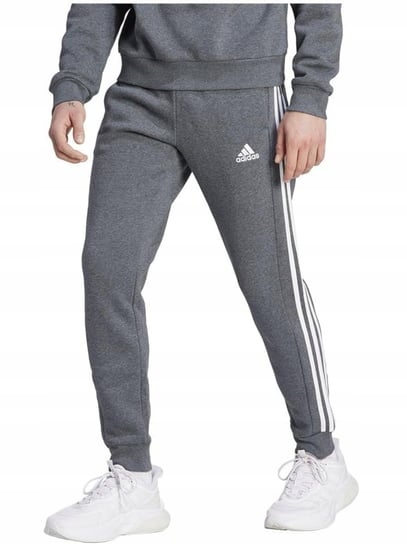 SPODNIE męskie ADIDAS SPORTOWE IJ8884 bawełna dresy joggery szare S Adidas