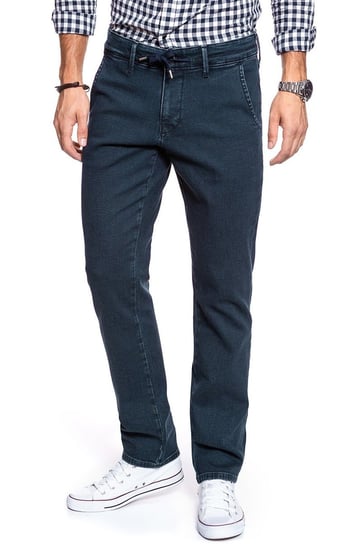 Spodnie Męskie Mustang Jog Chino Denim Blue 1009078 5000 880-W32 L34 Inna marka