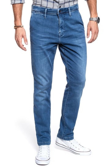 Spodnie Męskie Mustang Realx Chino Denim Blue 1008081 5000 582-W29 L32 Inna marka