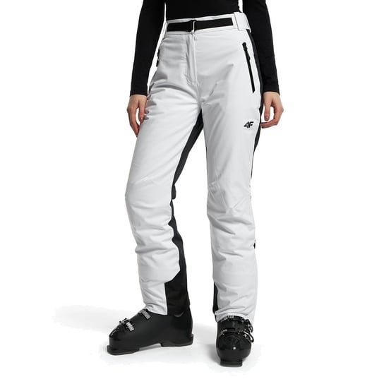 Spodnie narciarskie damskie 4F biało-czarne H4Z22-SPDN006 M 4F