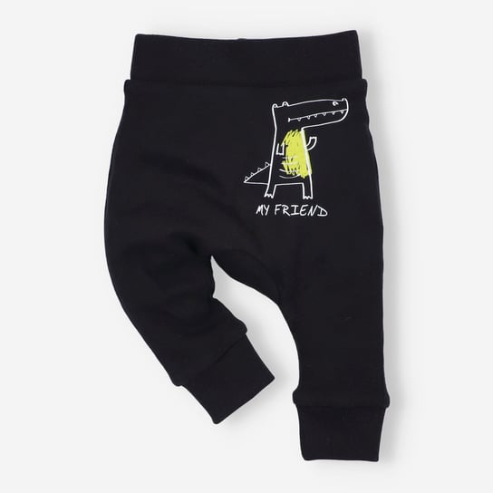 Spodnie niemowlęce CROCODILES z bawełny organicznej dla chłopca-68 Inna marka
