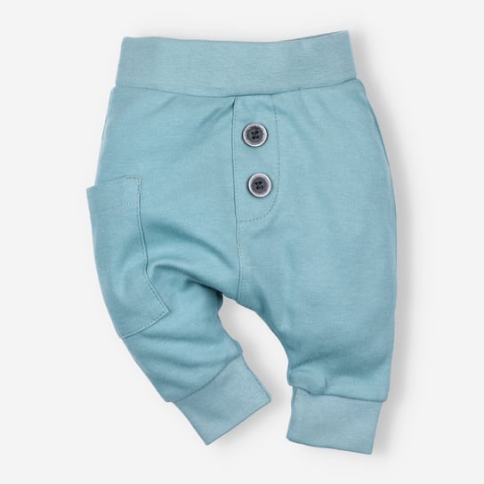Spodnie niemowlęce KRABIK z bawełny organicznej dla chłopca-56 NINI