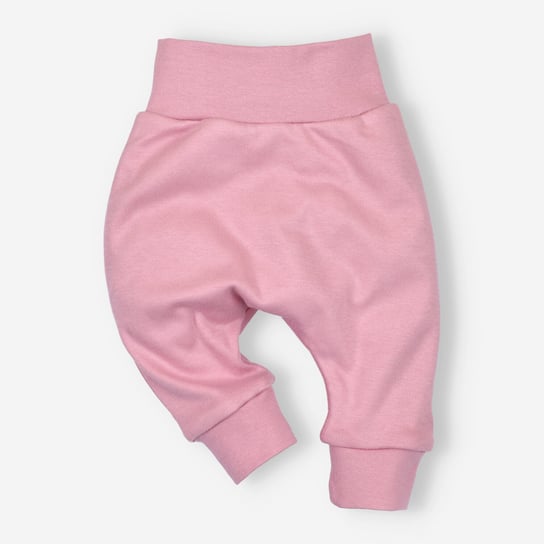 Spodnie niemowlęce PINK DREAMS  z bawełny organicznej dla dziewczynki-68 NINI