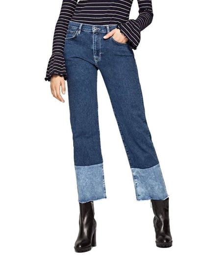 Spodnie Pepe Jeans Grace jeansy 7/8 szerokie-W27 Pepe Jeans