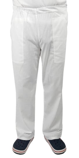 Spodnie piekarskie długie białe unisex dla piekarzy 3XL M&C