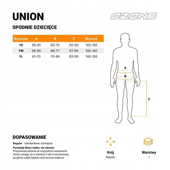 Spodnie Tekstylne Ozone Union Junior Black Ys Inna marka